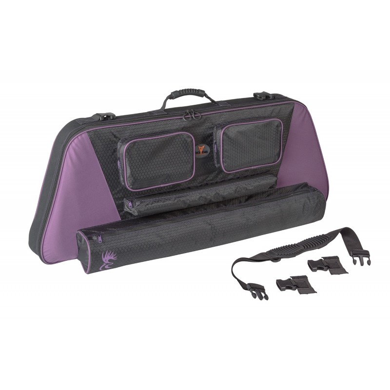 purple compound bow case