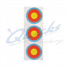 Target Face Arrowhead 40cm Vertical 3 spot  face (pack of 100) DISCOUNTED PRICE : AT37