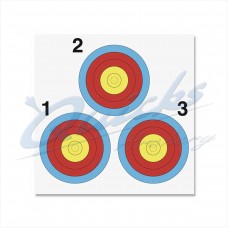 Vegas Target Face 40cm 3 spot by Arrowhead : AT49