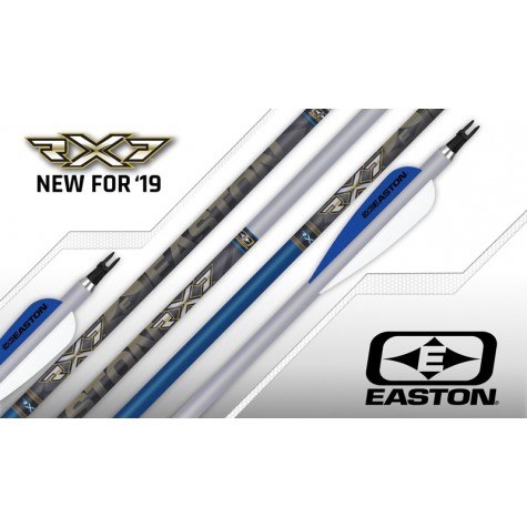 Easton RX7 Two-Tone Blue/Silver Recurve BARE-SHAFTS: ES05