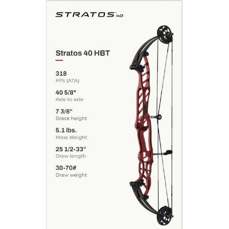 Compound Target Bows : Hoyt Stratos 40 HBT 2023:HB31