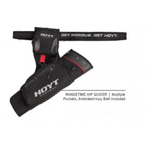 Hoyt Range Time Side Quiver Black  RH/LH  Includes Belt : Quicks Archery