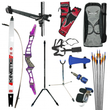 Kinetic Zivio Riser with KB57 Kinetic Engage Std Limbs : Club Level : RECURVE BOW SET : KB68set