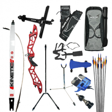 Kinetic Evolium Riser with KB57 Kinetic Engage Std Limbs : Club Level : RECURVE BOW SET : KB70set