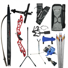 Kinetic Evolium Riser with SB25 Soul Black Flash Carbon Limbs : Club Level : RECURVE BOW SET : KB70set