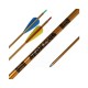 Merlin Neon Club 1618 Beginners Alloy Arrows (set of 8)  Full Length 32" : MS20