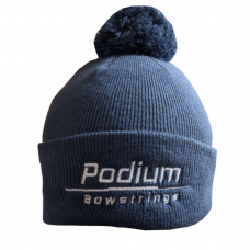 Podium Bowstrings Pom Pom Beanie Hat : PC18