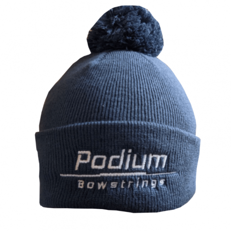 Podium Bowstrings Pom Pom Beanie Hat