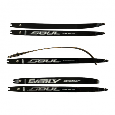 Soul Archery Everly Limbs Black Glass Glossy