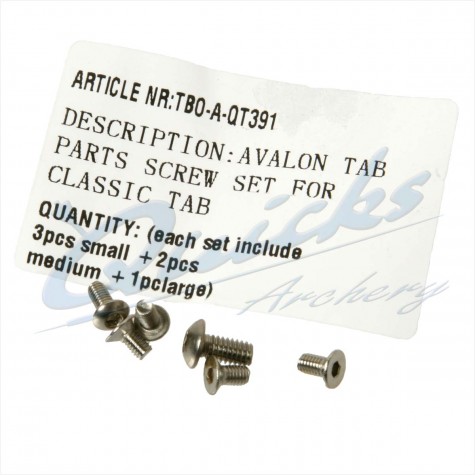Avalon Classic Finger Tab - Spare Screw Set : SORRY OUT OF STOCK : SH04Finger TabsSH04