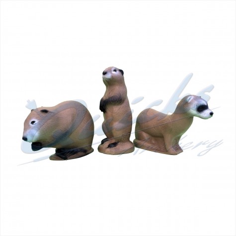 SRT 3D Set : Mink, Muskrat & Prairie Dog : SORRY OUT OF STOCK : ST19Target BossesST19